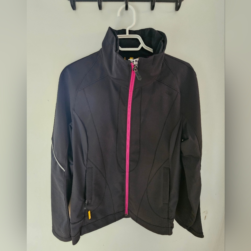 Black Jacket with Pink Zipper